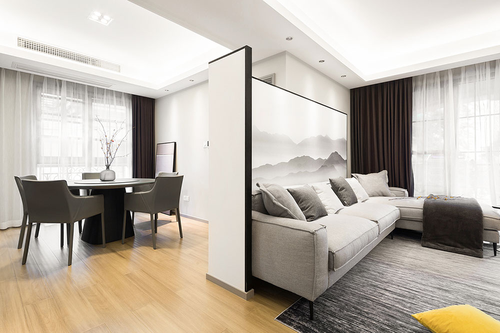简约中式风格室内家装案例效果图-餐厅 简约中式风格室内家装案例效果图-餐厅