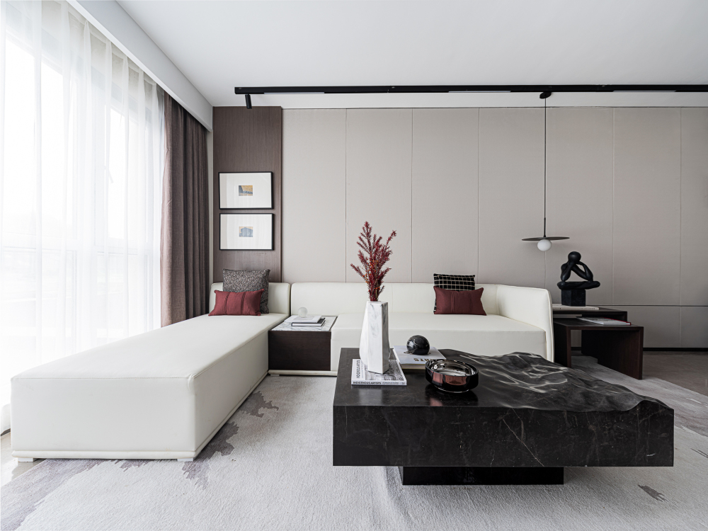 现代简约风格室内家装案例效果图-客厅 现代简约风格室内家装案例效果图-客厅