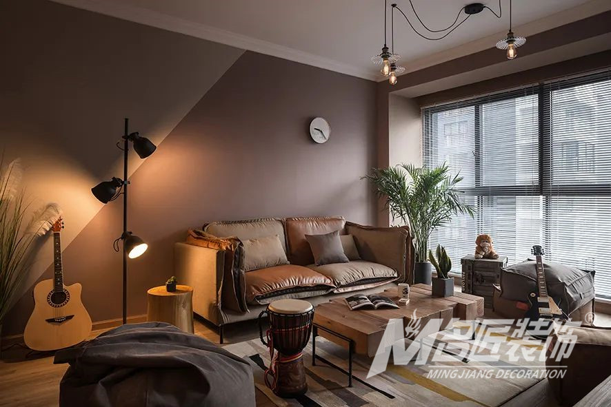 装修案例复古工业风格室内装修效果图-客厅 装修案例复古工业风格室内装修效果图-客厅