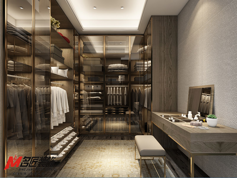 金城君悦四居236平米北欧风格装修案例-衣帽间 金城君悦四居236平米北欧风格装修案例-衣帽间