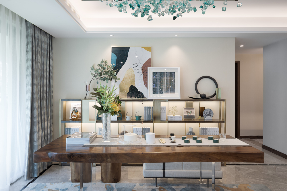 现代轻奢风格室内设计家装案例-茶室 现代轻奢风格室内设计家装案例-茶室