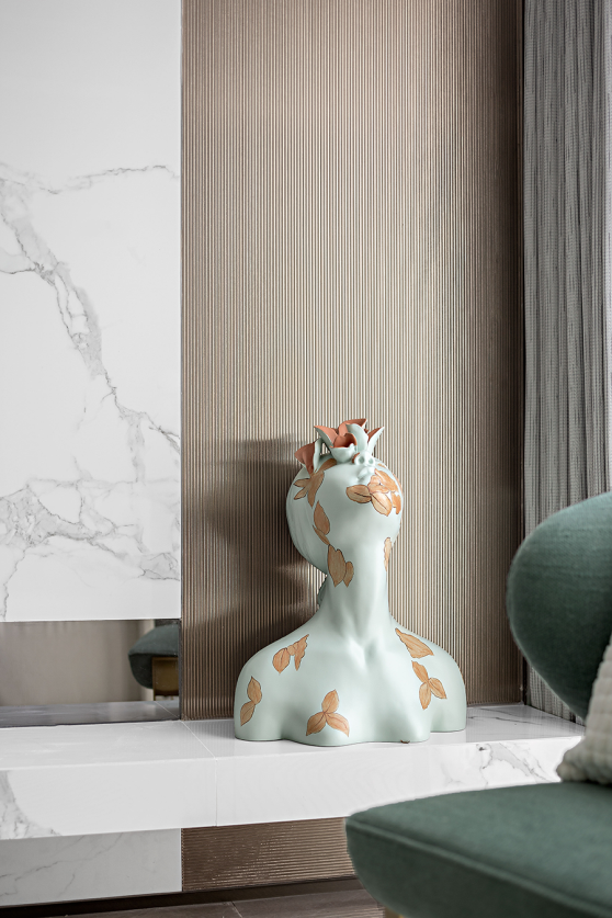 简欧轻奢风格室内设计家装案例-客厅装饰摆件 简欧轻奢风格室内设计家装案例-客厅装饰摆件