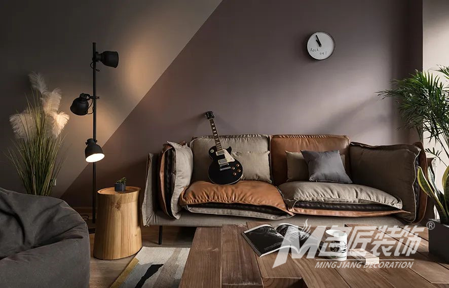 装修案例复古工业风格室内装修效果图-客厅 装修案例复古工业风格室内装修效果图-客厅