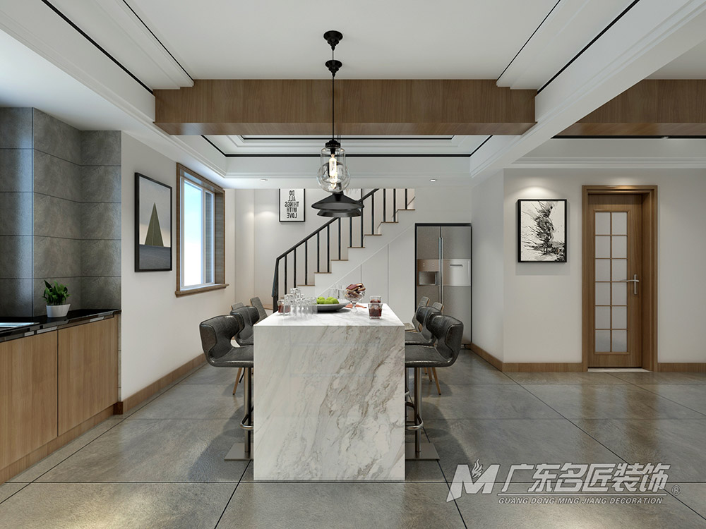 越峰怡景复式180平米北欧风格装修案例-楼梯 越峰怡景复式180平米北欧风格装修案例-楼梯