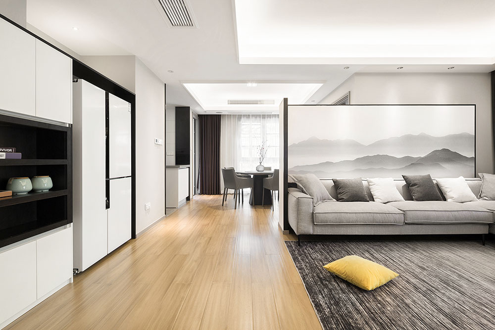 简约中式风格室内家装案例效果图-走廊 简约中式风格室内家装案例效果图-走廊