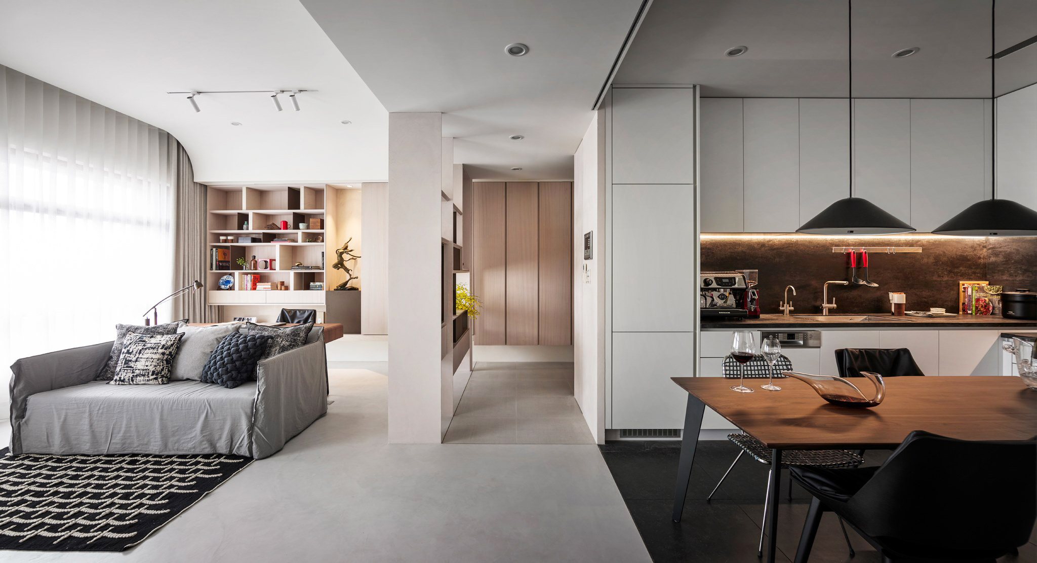 现代混搭风格室内设计家装案例-入户玄关 现代混搭风格室内设计家装案例-入户玄关